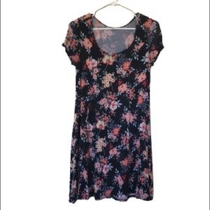 Black Floral Dress by Charlotte Russe Size Small